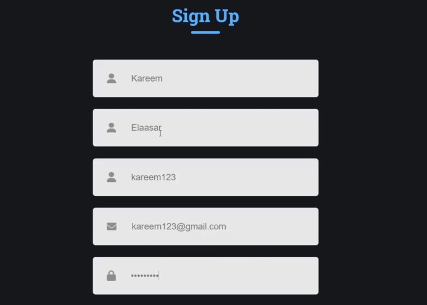 Login Page